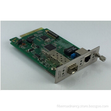 10 / 100 Base-TX Rack Mount Media Converter 100base-FX Card with 2U